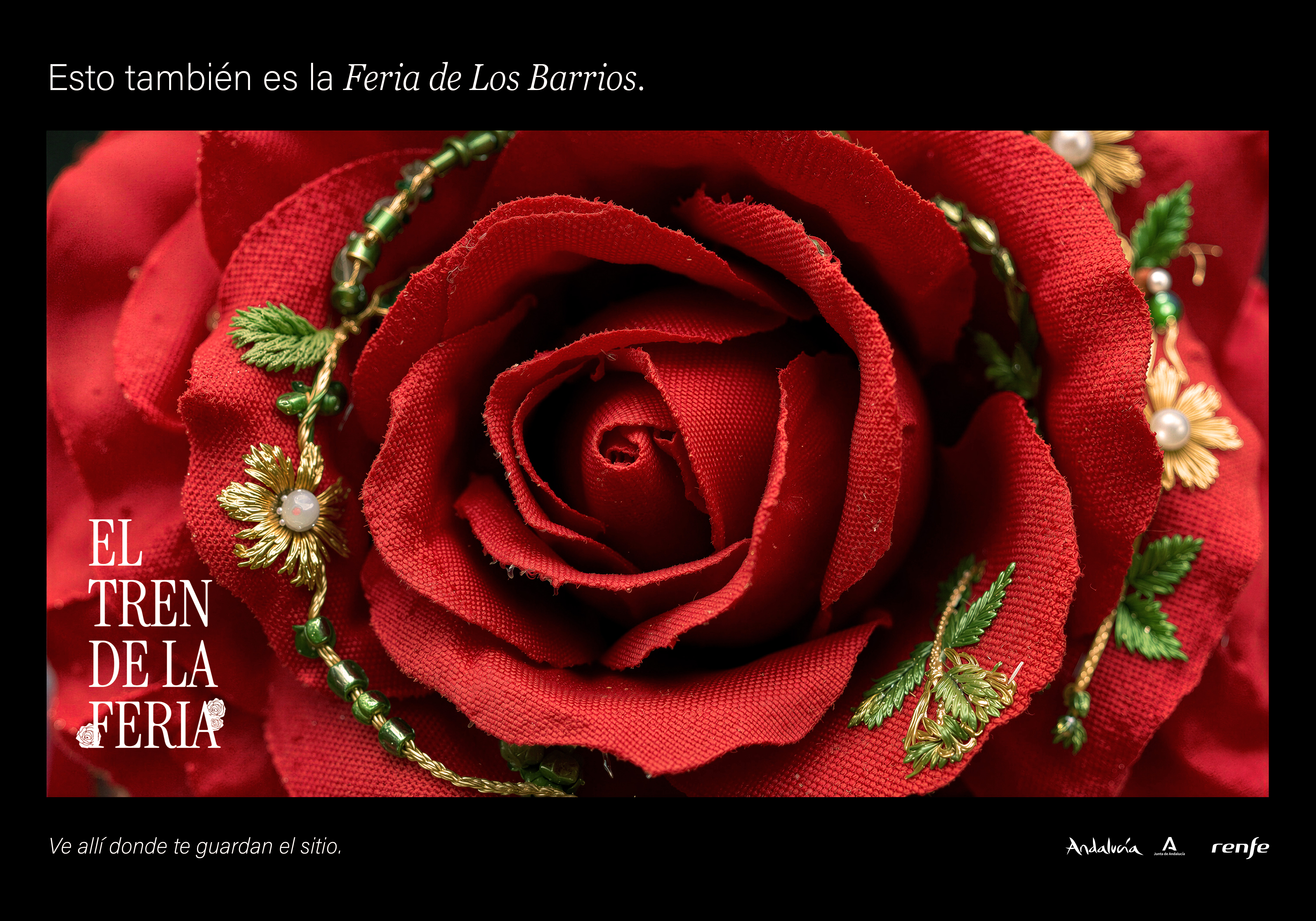 El Tren de la Feria campaign visual for Feria de Los Barrios