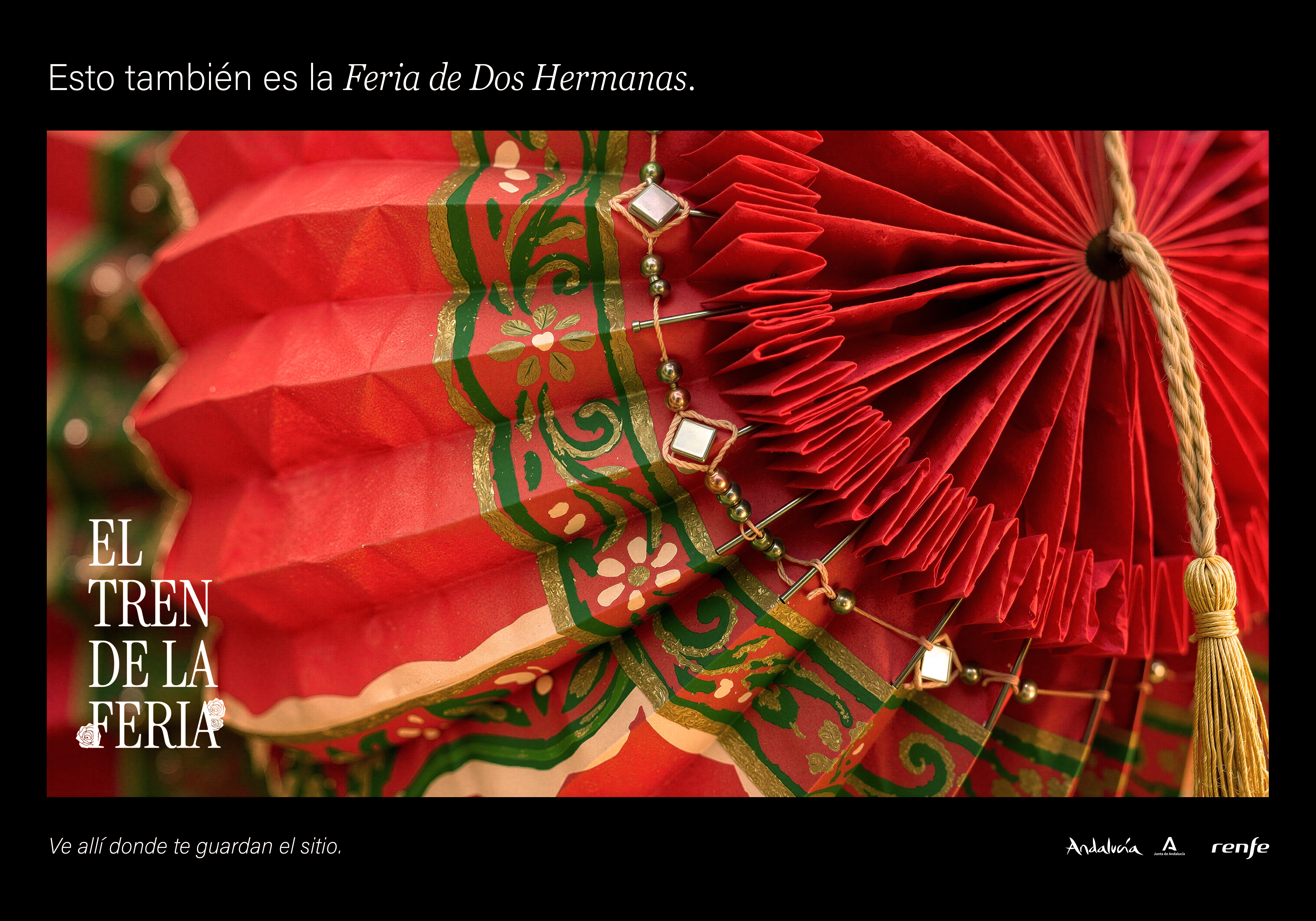 El Tren de la Feria campaign visual for Feria de Dos Hermanas