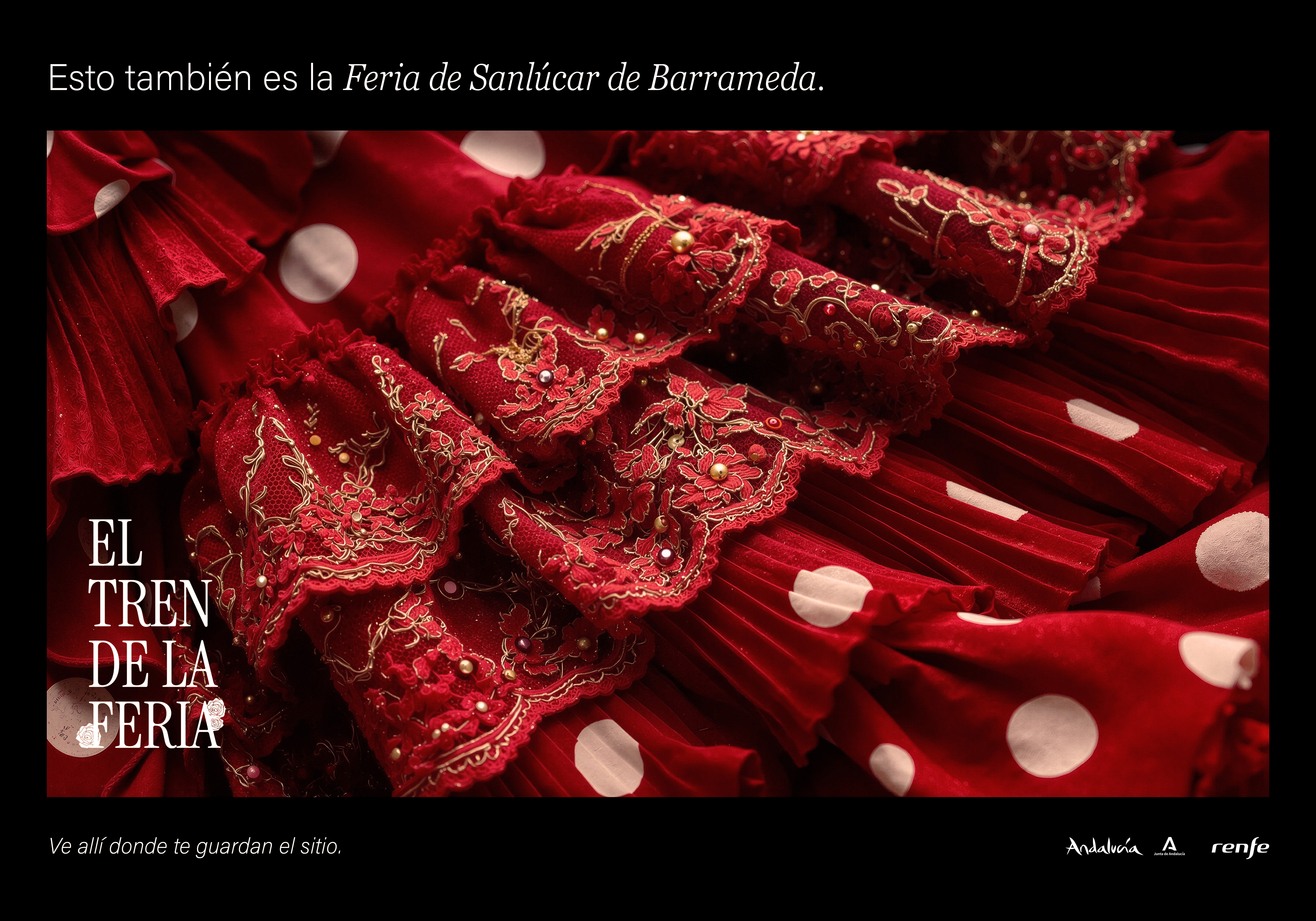 El Tren de la Feria campaign visual for Sanlúcar de Barrameda